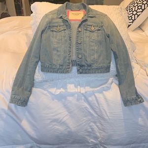 Abercrombie cropped denim jacket